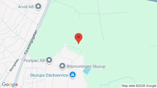 Lagerlokaler att hyra i Skurup - kort over placeringen