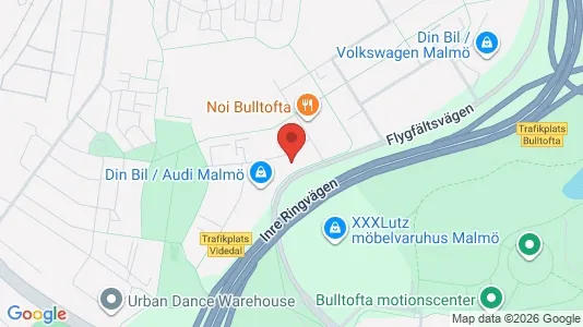 Industrilokaler att hyra i Malmö Centrum - kort over placeringen