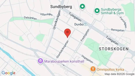Kontorslokaler att hyra i Sundbyberg - kort over placeringen
