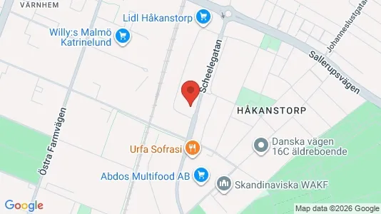 Kontorslokaler att hyra i Rosengård - kort over placeringen