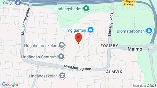 Industrilokaler att hyra i Fosie - kort over placeringen