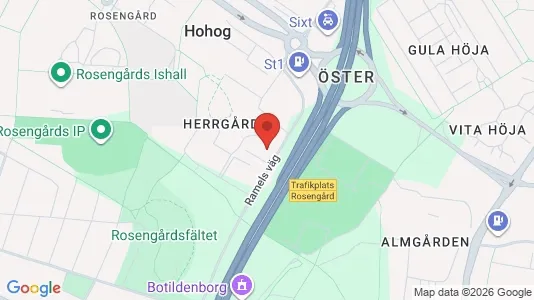 Kontorslokaler att hyra i Rosengård - kort over placeringen