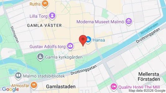 Kontorslokaler att hyra i Malmö Centrum - kort over placeringen