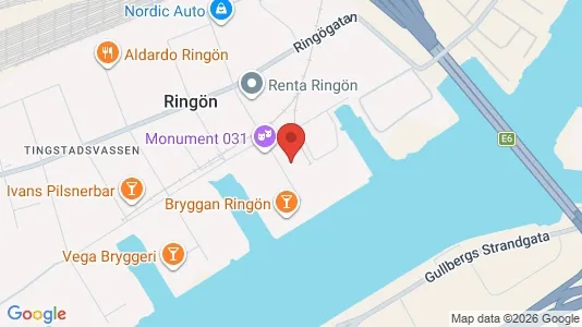 Industrilokaler att hyra i Lundby - kort over placeringen