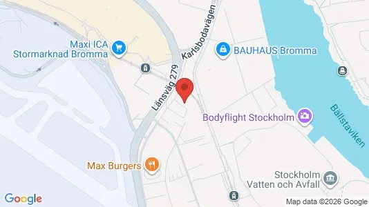 Kontorslokaler att hyra i Västerort - kort over placeringen
