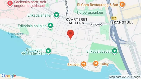 Kontorslokaler att hyra i Södermalm - kort over placeringen