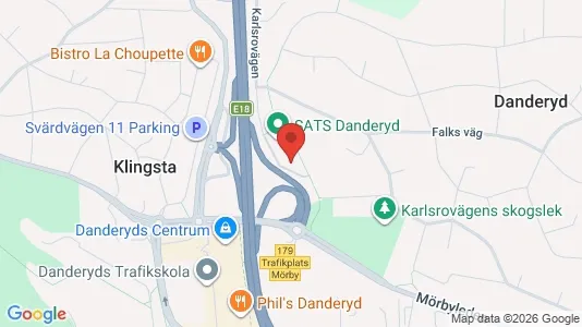 Kontorslokaler att hyra i Danderyd - kort over placeringen