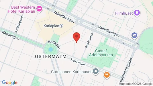 Kontorslokaler att hyra i Östermalm - kort over placeringen