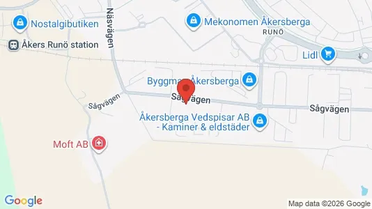 Kontorslokaler att hyra i Österåker - kort over placeringen