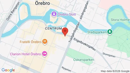 Kontorslokaler att hyra i Örebro - kort over placeringen
