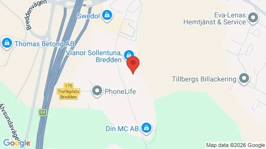 Kontorslokaler att hyra i Sollentuna - kort over placeringen