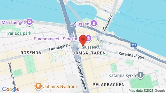 Kontorslokaler att hyra i Södermalm - kort over placeringen