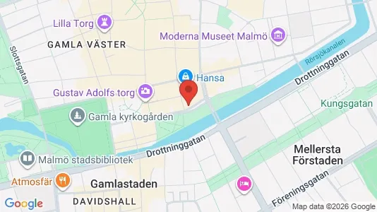 Kontorslokaler att hyra i Malmö Centrum - kort over placeringen