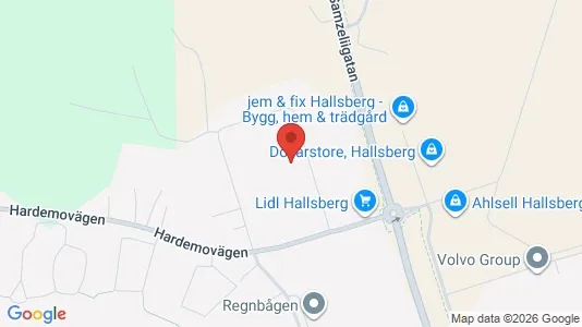 Kontorslokaler att hyra i Hallsberg - kort over placeringen
