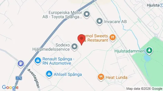 Industrilokaler att hyra i Västerort - kort over placeringen
