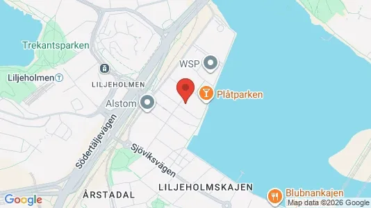 Kontorslokaler att hyra i Södermalm - kort over placeringen