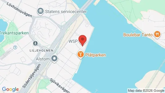 Kontorslokaler att hyra i Södermalm - kort over placeringen