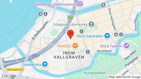 Kontorslokaler att hyra i Göteborg Centrum - kort over placeringen