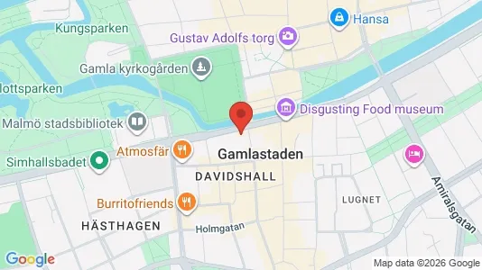 Kontorslokaler att hyra i Malmö Centrum - kort over placeringen