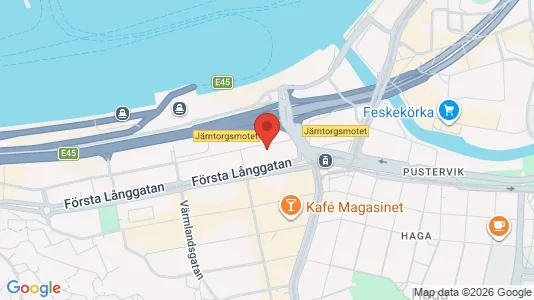 Kontorslokaler att hyra i Göteborg Centrum - kort over placeringen