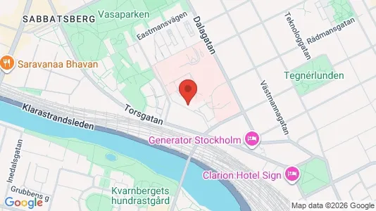 Affärslokaler att hyra i Vasastan - kort over placeringen