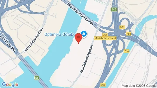 Lagerlokaler att hyra i Göteborg Östra - kort over placeringen