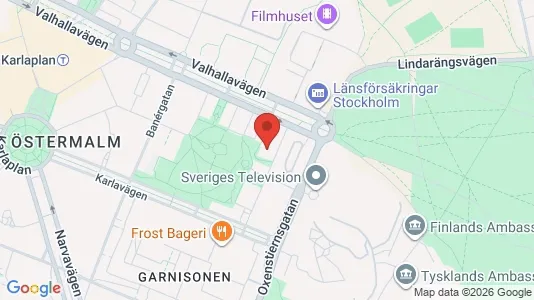 Kontorslokaler att hyra i Östermalm - kort over placeringen