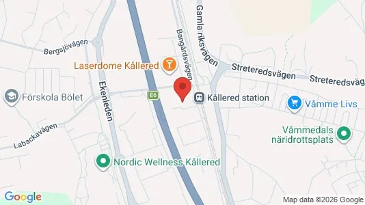 Lagerlokaler att hyra i Mölndal - kort over placeringen