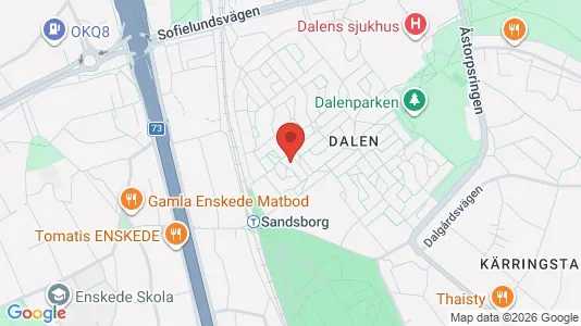 Affärslokaler att hyra i Söderort - kort over placeringen
