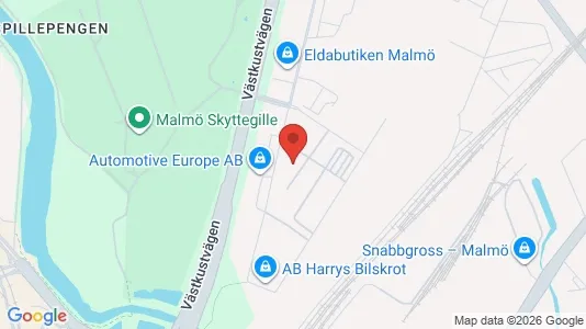 Kontorslokaler att hyra i Malmö Centrum - kort over placeringen