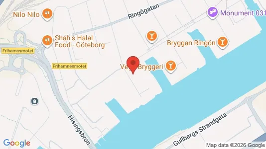 Industrilokaler att hyra i Lundby - kort over placeringen