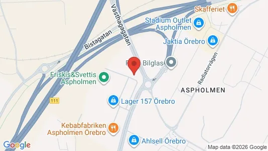 Kontorslokaler att hyra i Örebro - kort over placeringen