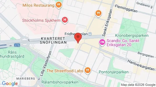Kontorslokaler att hyra i Kungsholmen - kort over placeringen