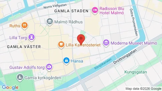 Kontorslokaler att hyra i Malmö Centrum - kort over placeringen