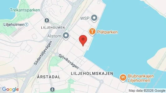 Kontorslokaler att hyra i Södermalm - kort over placeringen