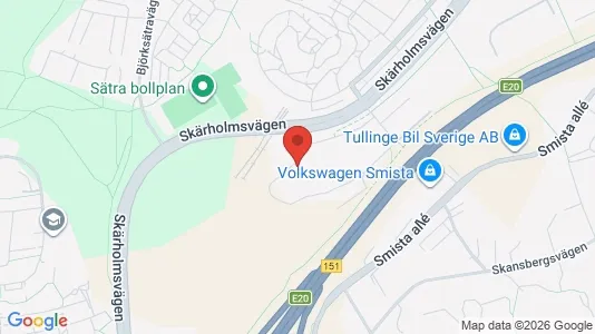 Kontorslokaler att hyra i Söderort - kort over placeringen