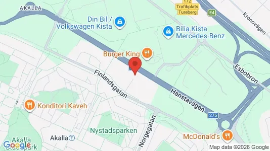 Kontorslokaler att hyra i Västerort - kort over placeringen