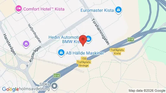 Kontorslokaler att hyra i Västerort - kort over placeringen
