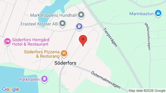 Industrilokaler att hyra i Tierp - kort over placeringen