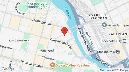 Kontorslokaler att hyra i Kungsholmen - kort over placeringen