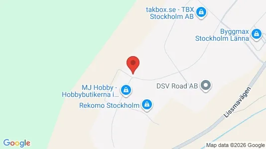 Industrilokaler att hyra i Huddinge - Bild från Google Street View