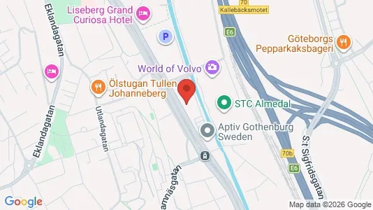 Kontorslokaler att hyra i Johanneberg - kort over placeringen