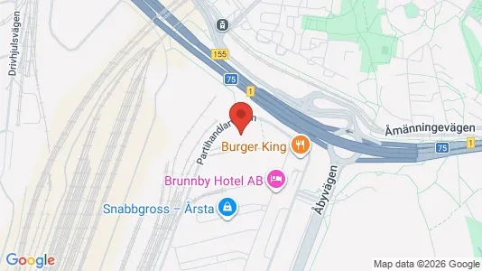 Lagerlokaler att hyra i Hammarbyhamnen - kort over placeringen