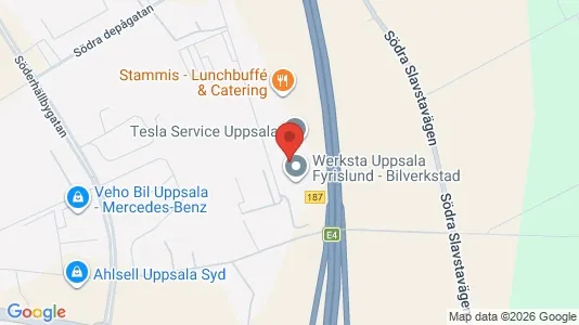Kontorslokaler att hyra i Uppsala - kort over placeringen