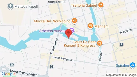 Affärslokaler att hyra i Norrköping - kort over placeringen