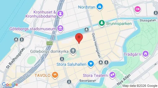 Kontorslokaler att hyra i Göteborg Centrum - kort over placeringen