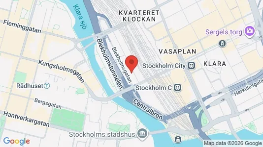 Kontorslokaler att hyra i Stockholm Innerstad - kort over placeringen