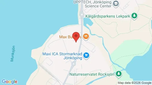 Kontorslokaler att hyra i Jönköping - kort over placeringen