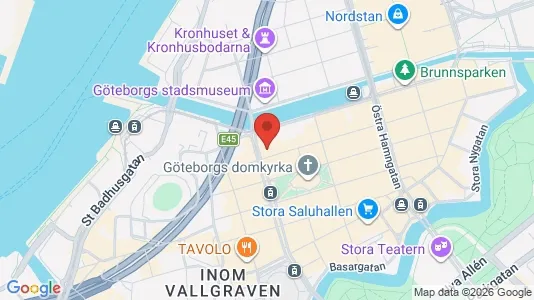 Kontorslokaler att hyra i Göteborg Centrum - kort over placeringen