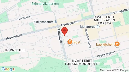 Kontorslokaler att hyra i Södermalm - kort over placeringen